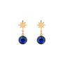 Korvakorut, BOHM PARIS|Boucles Étoile avec cristal royal blue