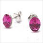 Korvakorut, BOHM PARIS|Boucles Sylvie avec cristal fuchsia