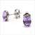 Korvakorut, BOHM PARIS|Boucles Sylvie avec cristal light violet