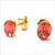 Korvakorut, BOHM PARIS|Boucles Sylvie dorée avec cristal coral