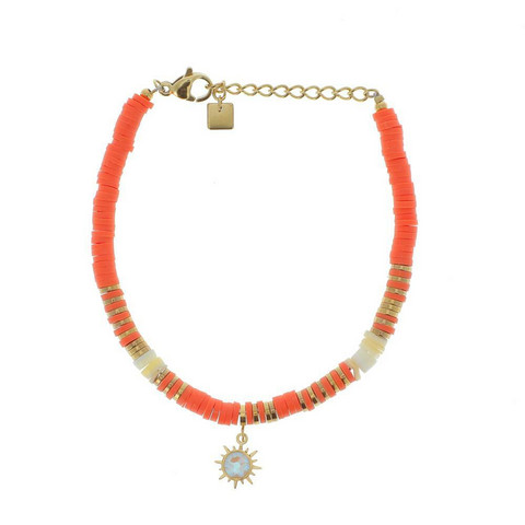 Rannekoru, BOHM PARIS|Bracelet Surf avec cristal coral