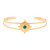 Rannekoru, BOHM PARIS|Bracelet Loulita avec cristal emerald green