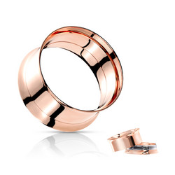Tunneli 10mm, Double Flared Screw Fit Tunnel in Rosegold