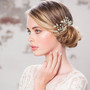 Hiuskoru, ATHENA BRIDAL|Silver Hairpin with Pearl Flower
