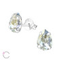 Hopeiset korvanapit, LA CRYSTALE|Blue Shade Teardrop Earrings