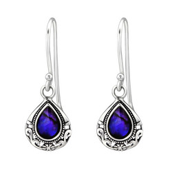Hopeiset korvakorut, Beautiful Abalone Earrings -simpukkakorvakorut