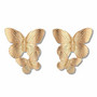 Korvakorut, FRENCH RIVIERA|Medium Gold Butterflies -perhoskorvakorut