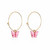 Korvakorut, PAPARAZZI|Large Butterfly Hoops in Light Lilac