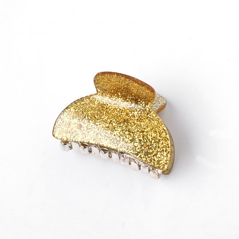 Hiussolki, hainhammas|SUGAR SUGAR, Small Gold Glitter Hairclip