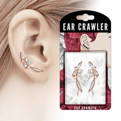 Ear Crawler/Ear Climber, Pearl (rosegold)
