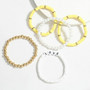Rannekorusetti, FRENCH RIVIERA|Surf Bracelets-Yellow Love