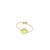 Sormus, BOHM PARIS|Bague Melany dorée avec cristal electric yellow