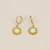 Korvakorut, BOHM PARIS|Boucles Dao avec cristal electric yellow