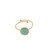 Sormus, BOHM PARIS|Bague Chloe dorée avec amazonite