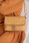 Laukku, BESTINI Paris|Small Handbag in Brown with Gold Details
