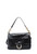 Laukku, BESTINI Paris|Large Handbag in Black with Gold Buckle