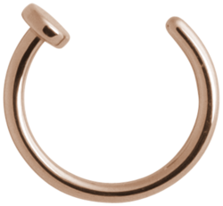 Lävistysrengas, nenärengas Steel Roseline® Open Nose Hoop 0,8mm