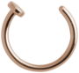 Lävistysrengas, nenärengas Steel Roseline® Open Nose Hoop 0,8mm