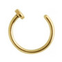 Lävistysrengas, nenärengas Steel Zirconline® Open Nose Hoop 0,8mm