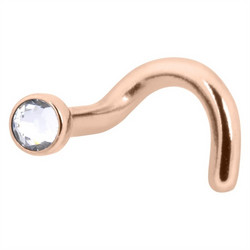 Nenäkoru, nenänappi Titan Roseline® Jewelled Stud (0.9mm/2mm)