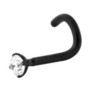 Nenäkoru, nenänappi Steel Blackline® Jewelled Nose Stud (1mm/2.5mm)