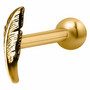 Rustokoru/traguskoru, Steel Zirconline® Feather Barbell