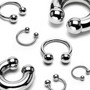 Hevosenkenkä 1,2mm|Steel Circular Barbell with 4mm Balls