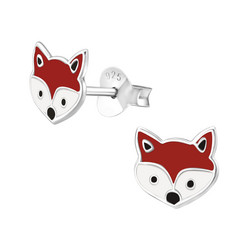 Lasten hopeakorvakorut, Fox Head-kettukorvakorut