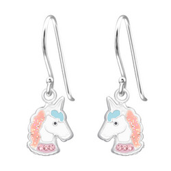 Lasten hopeakorvakorut, Unicorn Head -yksisarviskorvakorut