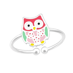 Lasten hopeasormus, Pink Owl -pöllösormus