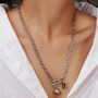 Kaulakoru, FRENCH RIVIERA|Simple Lock Necklace in Silver