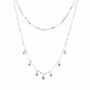 Kerroskaulakoru, FRENCH RIVIERA|Delicate Silver Necklace with Stones