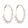 Korvakorut, PAPARAZZI|Stylish Pearl Hoops -helmirenkaat