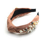 Hiuspanta|SUGAR SUGAR, Knot Hairband With Pearls in Soft Copper