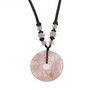 Kaulakoru, NATURE COLLECTION|Circle Necklace with Rose Quartz
