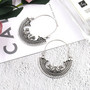 Korvakorut, Bohemian Bird Hanger Earrings in Antique Silver