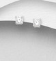 Hopeanapit, PREMIUM COLLECTION|Basic CZ Crystal Earstuds