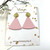 LEMPI-korvakorut, Mini kolmio (nappi, vaaleanpunainen)