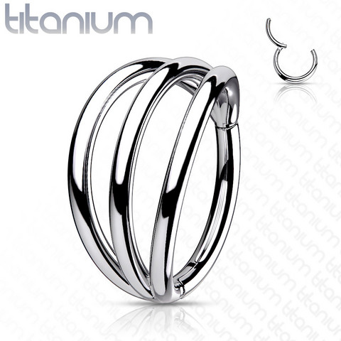 Lävistysrengas, Implant Grade Titanium Triple Hoops