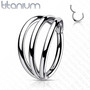 Lävistysrengas, Implant Grade Titanium Triple Hoops