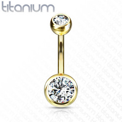 Napakoru, Mini Implant Grade Titanium Double Crystal in Gold