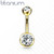 Napakoru, Mini Implant Grade Titanium Double Crystal in Gold