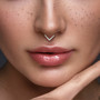 Lävistysrengas, Implant Grade Titanium Single Line CZ Hoop