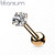 Rustokoru/traguskoru, Titanium Barbell with 4mm CZ in Rosegold