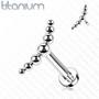 Rustokoru/traguskoru, Implant Grade Titanium 7 Ball Stud