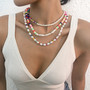 Kerroskaulakoru, FRENCH RIVIERA|Trendy Colourful Three Piece Necklace