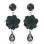 Korvakorut, FRENCH RIVIERA|Gorgeous Flower Earrings in Green