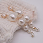 Korvakorut, FRENCH RIVIERA|Long Pearl Earrings in Gold