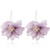 Korvakorut, FRENCH RIVIERA|Flower Earrings with Crystals in Lavender