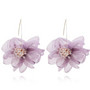 Korvakorut, FRENCH RIVIERA|Flower Earrings with Crystals in Lavender